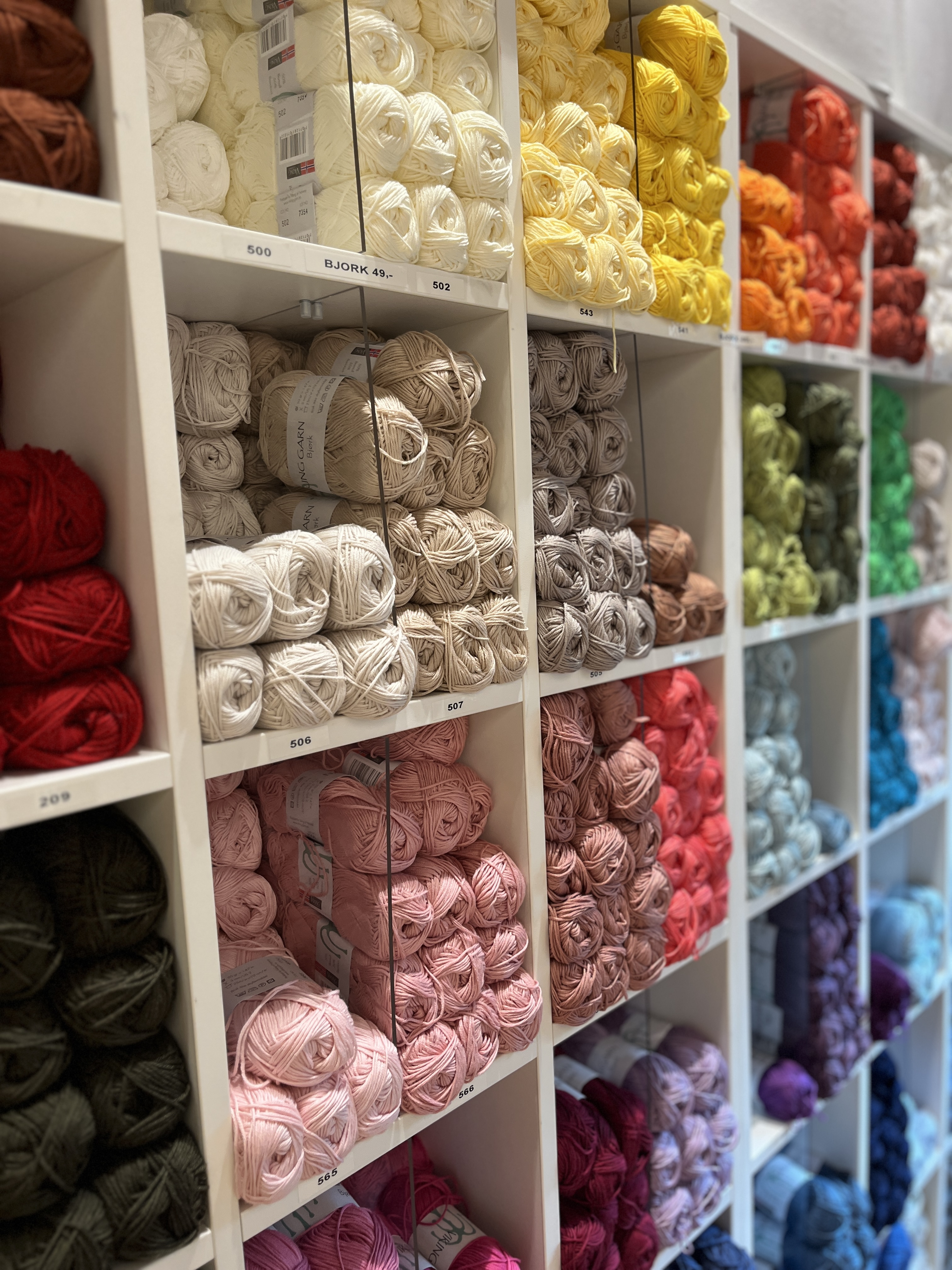 Fargerikt garn